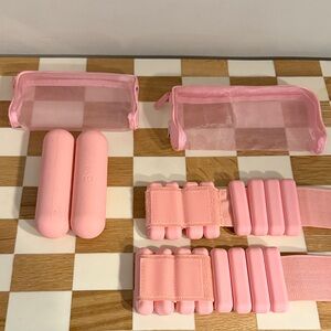 Bala Pink Travel Ankle and Wrist Weights Set + 3lb Weights - Never Used
